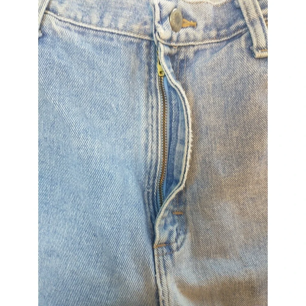 Wrangler Authentics Mens Light Wash Straight Leg Denim Jeans 34x29 976T1SB Blue